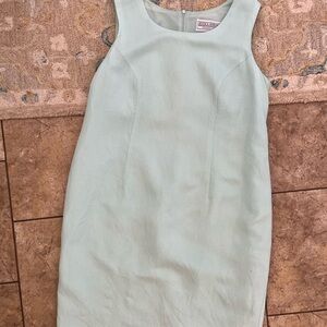 Jessica Howard Size 16P Linen Blend Sleeveless Shift Dress EUC